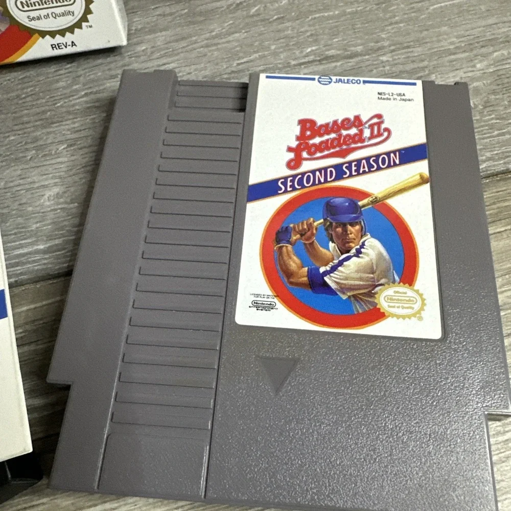 Bases Loaded II: Second Season Nintendo NES COMPLETE w/ Box manual game‎